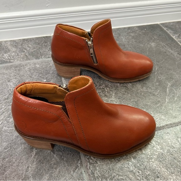 Xena Brown Leather Gravity Ankle Boots Workwear Steel Toe Size 8.5 - Picture 4 of 15